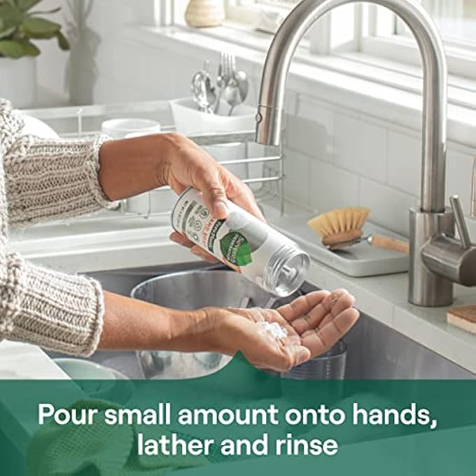 Seventh Generation ZERO PLASTIC HAND WASH POWDER LATHERING CLEANSER MANDARIN ORANGE AND GRAPEFRUIT FOAMING 5 OZ - Image 4